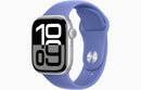 Apple Watch Series 10|  GPS|  42 mm|  Caixa de alumínio|  Pulseira desportiva Azul-violeta S| M