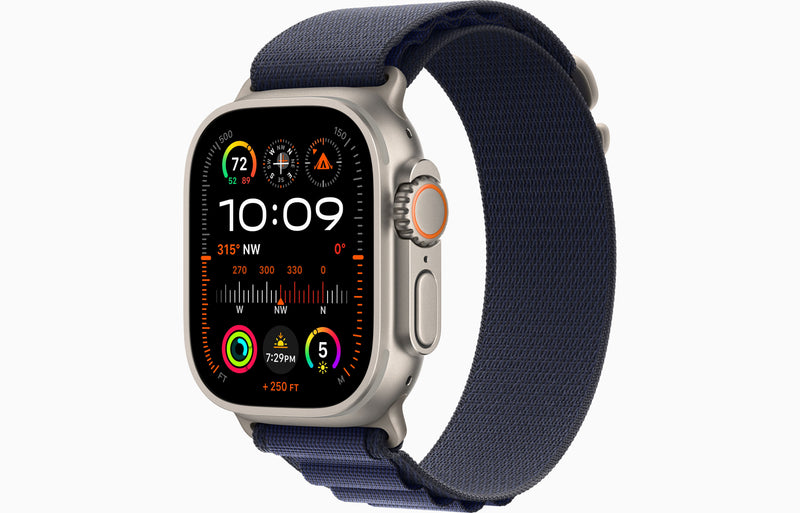 Apple Watch Ultra 2 | GPS | Celular | 49 mm | Caixa de titânio | Pulseira Trail Loop Azul M | G