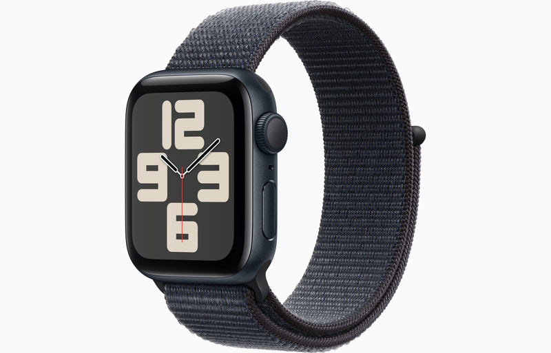 Apple Watch SE | GPS | 44 mm | Caixa de alumínio meia-noite | Loop desportivo Tinto