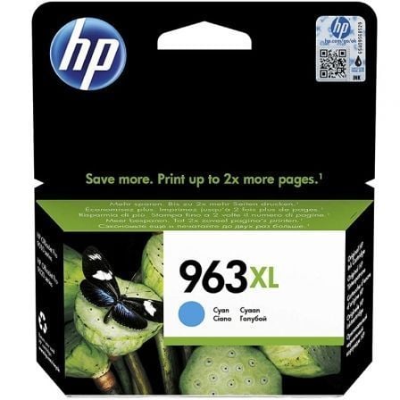 HP nº 963 XL de alta capacidade   |  ciano