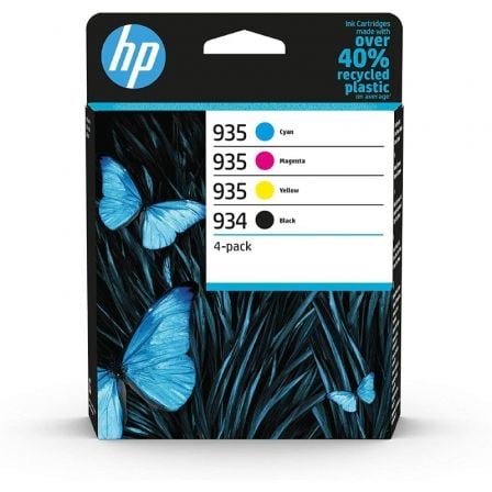 HP nº934 + nº935 Multipack | Ciano | Magenta | Amarelo | Preto