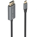 Cabo Conversor Aisens A109-0880 | USB Tipo C Macho - DisplayPort Macho | 1,8 m | Preto