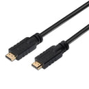 Cabo HDMI 1.4 Aisens A119-0106 | HDMI Macho - HDMI Macho | Até 10W | 720Mbps | 30m | Preto