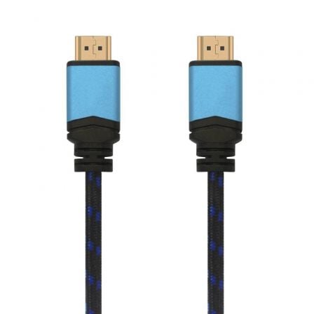 Cabo HDMI 2.0 Aisens A120-0360 4K | HDMI Macho - HDMI Macho | Até 10 W | 2250 Mbps | 10 m | Preto e Azul