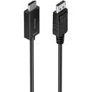 Cabo conversor Aisens A125-0896 DisplayPort macho para HDMI 4K macho, 5 m, preto