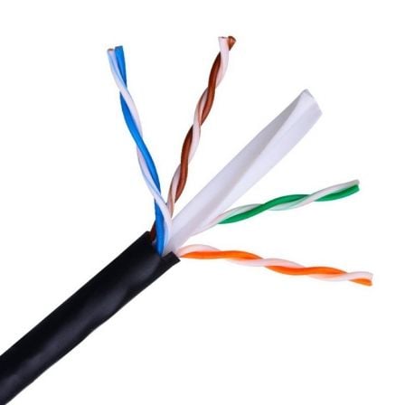 Enrolador de Cabo RJ45 para Exterior UTP Aisens A135-0264 Cat.6 | 305m | À Prova D'Água | Preto