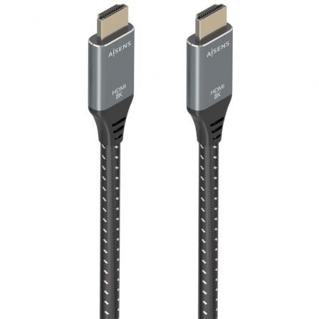 Cabo HDMI 2.1 Aisens A150-0877 8K | HDMI Macho - HDMI Macho | 7m | Cinza e Preto