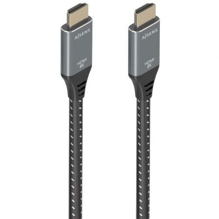 Cabo HDMI 2.1 8K Aisens A150-0878 | HDMI Macho - HDMI Macho | 10m | Cinza e Preto