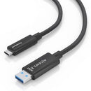 Cabo USB 3.2 Tipo C AOC Aisens A157-0927 | USB Tipo C Macho - USB Macho | 10 Gbps | 40 m | Preto
