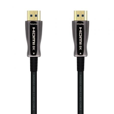 Cabo HDMI 2.1 AOC 8K Aisens A153-0516 | HDMI Macho - HDMI Macho | 15m | Preto