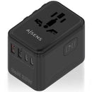 Carregador de parede universal GaN Aisens ASPS-2A3C09-BK para viagem  |   tomada de energia universal  |   3xUSB Tipo C  |   2xUSB  |   35 W