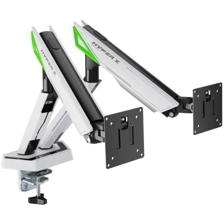 Suporte Aisens DT38TSR-345 com contrapeso para 2 monitores   |  giratório   |  inclinável   |  até 16 kg