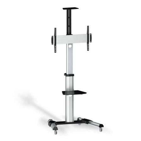 Suporte de chão inclinável Aisens FT70TRE-037 com rodas para TVs de 37 a 70''   |  até 50 kg