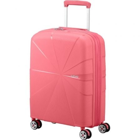 Mala de cabine American Tourister Starvibe Spinner 55cm | 55x40x20cm | 4 rodas | Coral