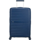 Mala média American Tourister FastForward Spinner, expansível, 68 cm | 68 x 46 x 30 cm | 4 rodas | Azul marinho