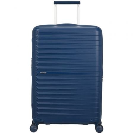 Mala média American Tourister FastForward Spinner, expansível, 68 cm | 68 x 46 x 30 cm | 4 rodas | Azul marinho