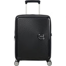 Mala de cabine American Tourister SoundBox Spinner 55cm | 55x40x20cm | 4 rodas | Preta