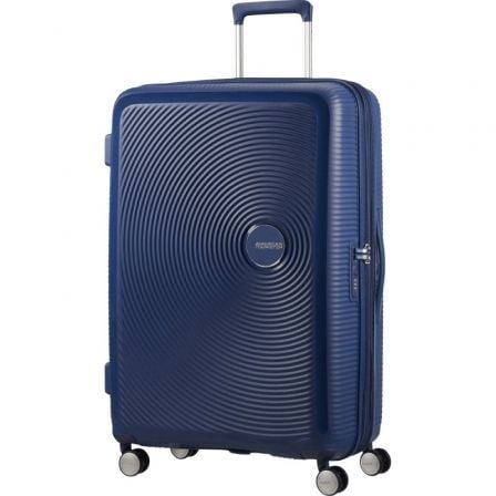 American Tourister SoundBox Spinner 77cm | 77x51,5x29,5cm | 4 rodas | Azul marinho