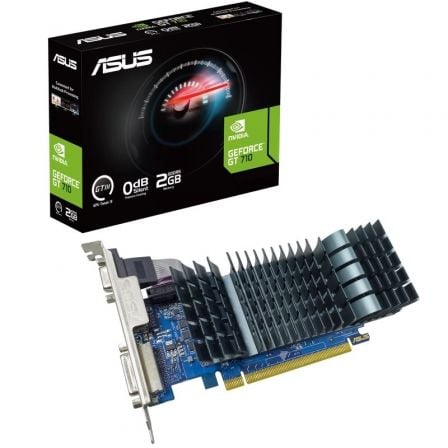 Asus GeForce GT 710 SL EVO BRK | 2 GB GDDR5 | Compatível com perfil baixo