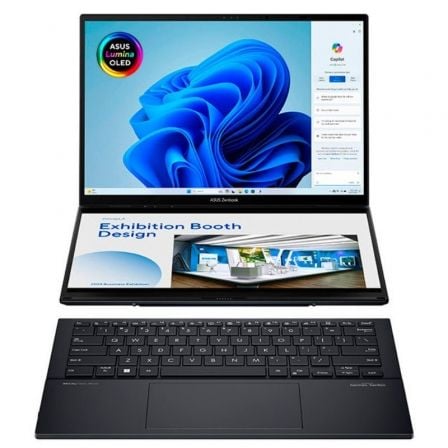 conversível Asus ZenBook Duo OLED UX8406CA-PZ152W Intel Core Ultra 9-285H | 32 GB | SSD de 1 TB | Tela sensível ao toque de 14'+14' | Win11