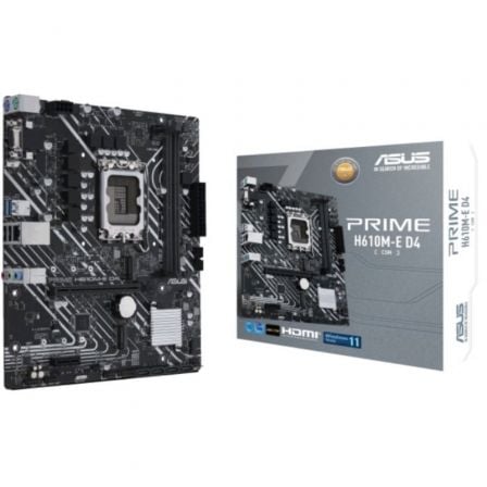 Asus Prime H610M-E D4-CSM | Soquete 1700 | Micro ATX