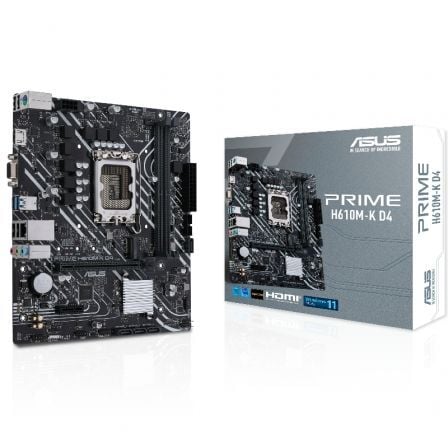 Asus Prime H610M-K D4 | Soquete 1700 | Micro ATX