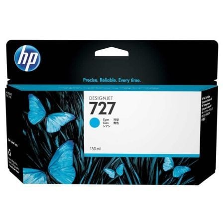 CARTUCHO HP DESIGNJET CIANO Nº 727 - 130ML - COMPATÍVEL CONFORME ESPECIFICAÇÕES