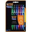 Canetas de tinta gel retráteis Bic Gelocity Quick Dry 964769 | 6 unidades | Sortidas