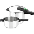 Panela de Pressão Monix Quick M560005 | 22cm | 4+6L | Aço Inoxidável