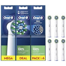 Cabeça de escova de substituição Braun para Braun Oral-B Pro Cross Action | Pack com 6 unidades