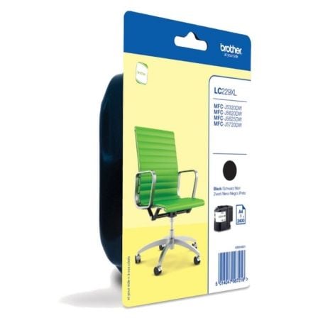 Tinteiro original Brother LC-229 XL de alta capacidade | preto