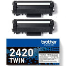Brother TN2420TWIN Multipack XL Alta Capacidade | 2x Preto