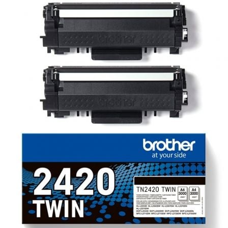 Brother TN2420TWIN Multipack XL Alta Capacidade | 2x Preto