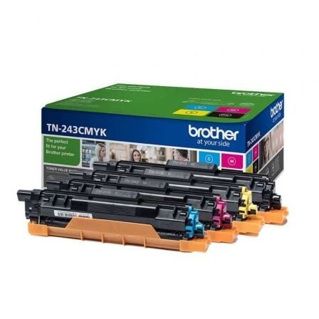 Brother TN-243CMYK Multipack | Ciano | Magenta | Amarelo | Preto