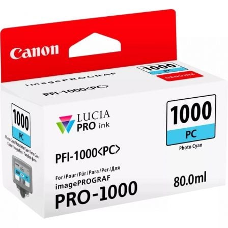 Canon PFI-1000PC   |  Photo Ciano original