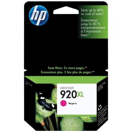 Tinteiro original HP nº 920 XL de alta capacidade/magenta