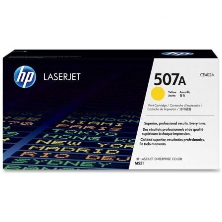 Toner original HP nº 507A | Amarelo