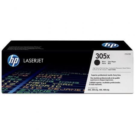 Cartucho de toner original HP nº 305X XL de alta capacidade | preto