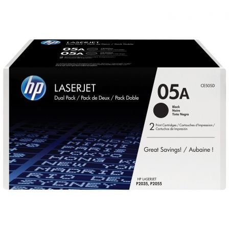 Toner HP Original nº05A Multipack | 2x Preto
