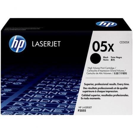 Toner original HP nº 05X XL de alta capacidade   |  preto