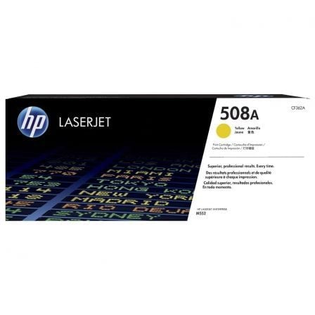 Toner HP original nº 508A   |  Amarelo