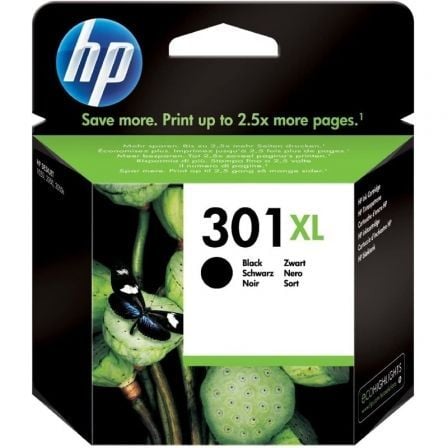 HP nº 301 XL de alta capacidade   |  preto