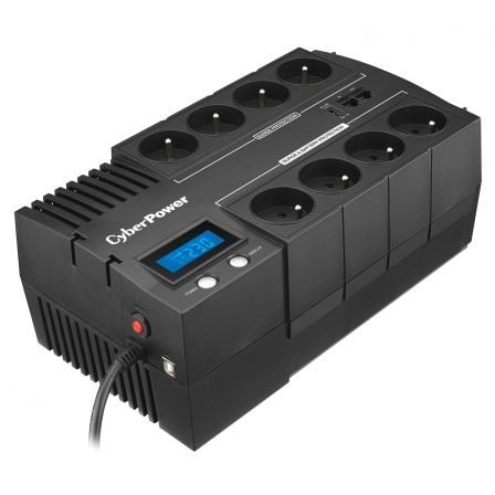 Cyberpower BR700ELCD Nobreak Interativo de Linha | 700VA-420W | 8 Saídas | Formato de Bloco