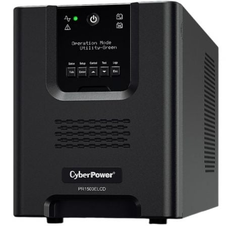 UPS interativo de linha Cyberpower PR1500ELCD | 1500VA-1350W | 8 saídas | Formato de torre