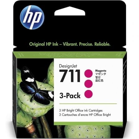 HP nº 711, Pack múltiplo   |  3x magenta