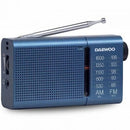Rádio portátil Daewoo DW1036  | a bateria  | azul