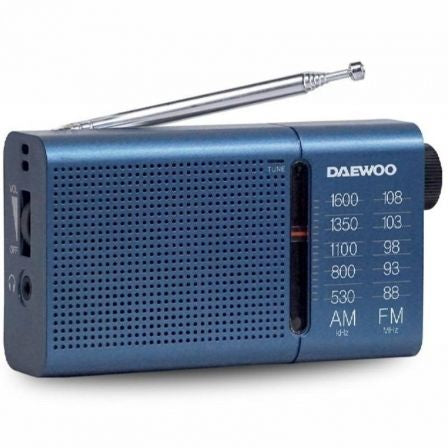 Rádio portátil Daewoo DW1036  | a bateria  | azul