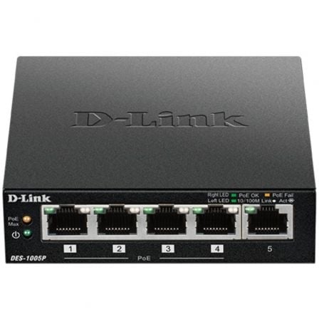D-Link DES-1005P 5 Portas | RJ45 10   |  100Mbps PoE Switch