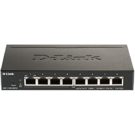 D-Link DGS-1100-08PV2 8 Portas   |  RJ-45 10   |  100   |  1000 PoE