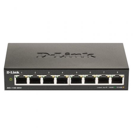 D-Link DGS-1100-08V2 8 Portas   |  RJ-45 10   |  100   |  1000